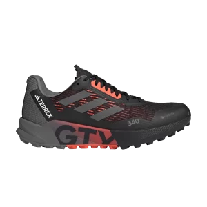 adidas Terrex Agravic Flow 2.0 GORE-TEX 'Black Solar Red' Black/Quarter Gray/Cloud White HR1109