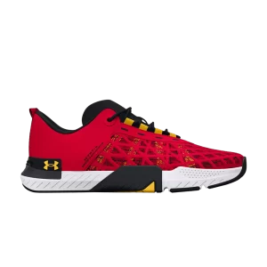 Under Armor TriBase Reign 5 Collegiate 'University of Maryland' Sneakers White 3026909 600