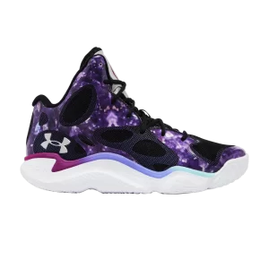 Curry Brand Tuff Crowd x Curry Spawn FloTro 'Amethyst' Sneakers Mystic Purple/Neo Turquoise/Metallic Black 3026842 500