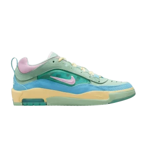 Nike Verdy x Air Max Ishod Wair SB 'Visty' Sneakers Blue Look/Light Arctic Pink/Enamel Green/Bike Yellow HF4074 400