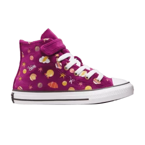 Converse Willy Wonka x Chuck Taylor All Star Easy On High PS 'All-Over Candy Print 'Sneakers Purple/Gold/White A08156C