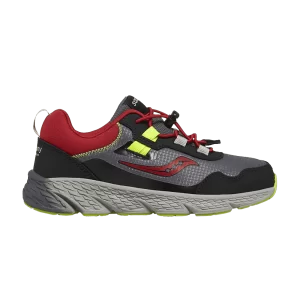 Saucony Wind Shield 3.0 Big Kid 'Grey Red Green' Grey/Red/Citron SK267278