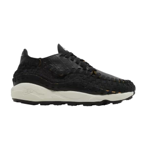 Nike Wmns Air Footscape Woven 'Black Croc' Black/Pale Ivory/Desert Ocher FQ8129 010