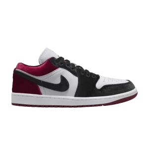 Wmns Air Jordan 1 Low SE 'Velvet Black Toe' Black/Black/White/Red FZ3242 001