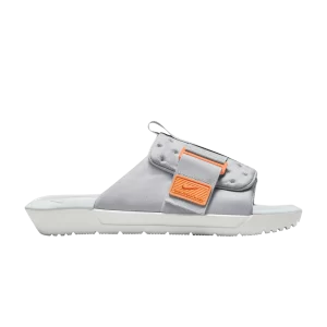 Nike Wmns Asuna 3 Next Nature Slide 'Light Smoke Grey' Light Smoke Grey/Pure Platinum/Light Bone/Bright Tangerine FB2184 002