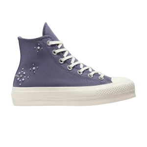 Converse Wmns Chuck Taylor All Star Lift Platform High 'Pearls & Studs – Lavender Ash 'Sneakers Lavender Ash/Egret/Black A12513C