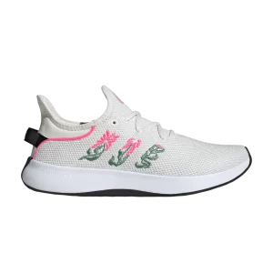 adidas Wmns Cloudfoam Pure SPW 'Embroidered Floral' White core/Green/Lucid Pink IF3908