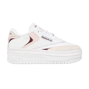 Reebok Wmns Club C Extra 'White Possibly Pink' Sneakers Cloud White/Perhaps Pink F23-R/Classic Burgundy F23 100033108