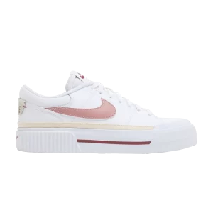 Nike Wmns Court Legacy Lift 'White Guava Ice' White/Guava Ice/Cedar/Red Stardust FQ8782 100