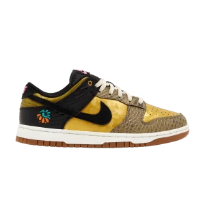 Nike Wmns Dunk Low 'Día De Muertos' Black/Khaki/Metallic Gold/Medium Ash/Sail/Clear Jade FQ8148 010