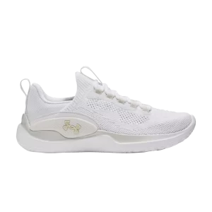 Under Armor Wmns Flow Dynamic 'White Metallic Gold' Sneakers White/Halo Grey/Metallic Gold 3026107 106