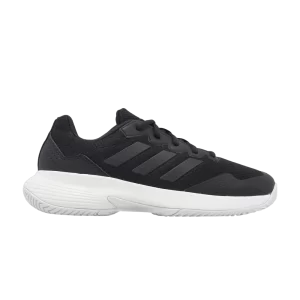 adidas Wmns GameCourt 2.0 'Black White' Black/Black/Metallic Silver ID1494