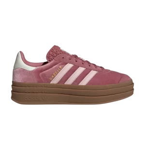 adidas Wmns Gazelle Bold 'Preloved Crimson Velvet' Sneakers Least Favorite Crimson/Sand Pink/White IG4389