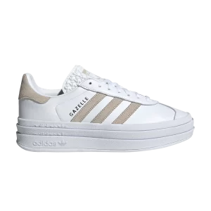 adidas Wmns Gazelle Bold 'White Wonder Beige' Sneakers Cloud White/Miracle Beige/Metallic Gold IE7851