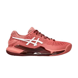 ASICS Wmns Gel Resolution 9 Clay 'Light Garnet White 'Light Garnet/White 1042A224 600