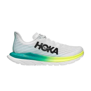 HOKA Wmns Mach 5 Wide 'White Blue Glass 'Sneakers White/Blue glass 1136678 WBGL