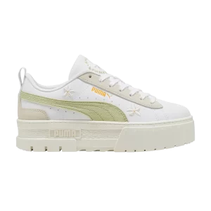 Sneakers Puma Wmns Mayze 'Floral Embroidery – White Pistachio Green 'White/Pistachio green 399674 01