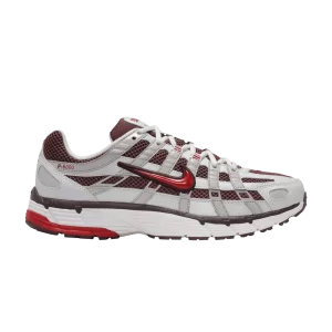 Nike Wmns P-6000 'Dark Pony 'sneakers Summit White Metallic/Dark Pony/Light Iron Ore/Fire Red HJ9598 100