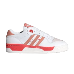 adidas Wmns Rivalry Low 'Valentine's Day 2024' Sneakers White Cloud/Miracle Clay/Bright Red ID5837