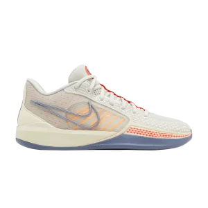 Nike Wmns Sabrina 1 'Grounded' Sneakers Light Bone/Laser Orange/Ash Slate/Coconut Milk FQ3381 002