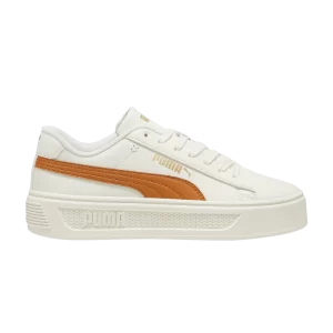 Sneakers Puma Wmns Smash Platform v3 'Warm White Caramel Latte Gold 'Warm White/Caramel Latte Gold 390758 12