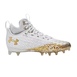 Under Armor Wmns Spotlight Clone MC 'White Metallic Faded Gold 'Sneakers White/Metallic Tarnished Gold 3026343 100