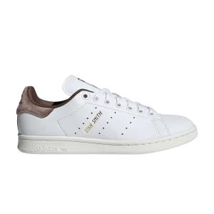 adidas Wmns Stan Smith 'White Velvet Brown' Sneakers Cloud White/Metallic Gold/Brown IF7003