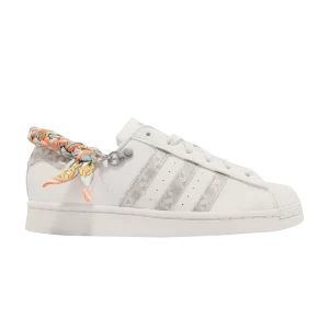 adidas Wmns Superstar 'Satin Scarf - White Tint' Shade White/Grey Two/Chalky White H03726