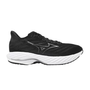 Mizuno Wmns Wave Rider 28 Super Wide 'Black Silver' Black/Silver J1GD240622