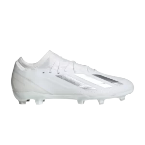 adidas X Crazyfast League FG 'White Silver Metallic' Cloud White/Metallic Silver/Cloud White IG9117