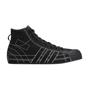 adidas Y-3 Nizza High 'Black Contrast Stitch' Sneakers Black/Black/White color IH2554