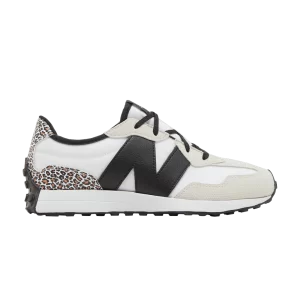 New Balance 327 Big Kid 'Leopard' Sneakers Black/Moonbeam GS327SE