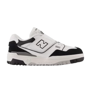 New Balance 550 Bungee Lace Top Strap Little Kid 'White Black Rain Cloud' White/Black/Rain Cloud PHB550CA