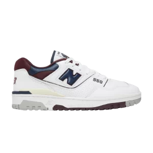 New Balance 550 'Burgundy Natural Indigo' Sneakers White/Burgundy/Natural Indigo BB550NCD