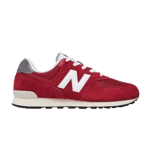 New Balance 574 Big Kid 'Crimson' Sneakers Crimson/Sea Salt GC574RH1