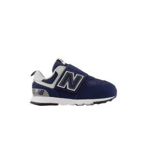 New Balance 574 New-B Hook & Loop Toddler Wide 'Navy White' Navy/White NW574NV W