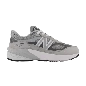 New Balance 990v6 Little Kid 'Castlerock' Sneakers Grey/Silver PC990GL6