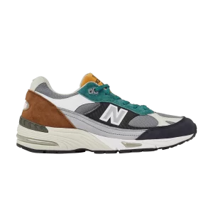 New Balance 991 Made in England 'Selected Edition 'Sneakers Grey/Black/Green M991SED