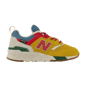 New Balance 997H Little Kid 'Varsity Gold Multi' Sneakers Gold/Light Blue/Velocity Red PR997HJG