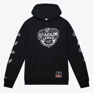 Mitchell & Ness Black 2023 NHL Stadium Series Lockup Pullover Hoodie Black 1378605