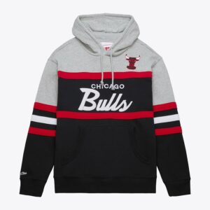 Mitchell & Ness Black Chicago Bulls Head Coach Pullover Hoodie Black 1379330