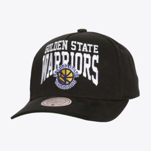 Baseball Cap Mitchell & Ness Black Golden State Warriors Hardwood Classics Big Time Pro Snapback Hat Cream 1589646