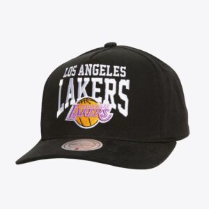 Mitchell & Ness Black Los Angeles Lakers Hardwood Classics Big Time Pro Snapback Hat Black 1589837