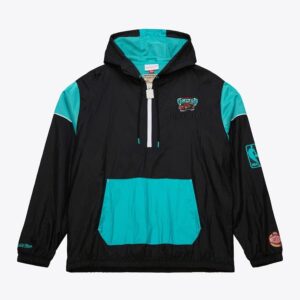 Mitchell & Ness Black Memphis Grizzlies Team OG 3.0 Anorak Quarter-Zip Jacket Black 1588667