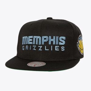 Mitchell & Ness Black Memphis Grizzlies Triple Play Snapback Hat Black 1589886