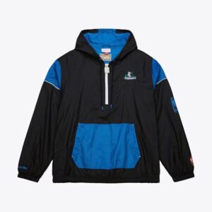 Mitchell & Ness Black Minnesota Timberwolves Team OG 3.0 Anorak Quarter-Zip Jacket Black 1588747