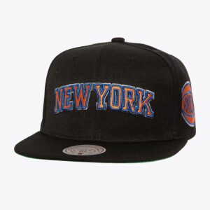 Mitchell & Ness Black New York Knicks Triple Play Snapback Hat Black 1589868