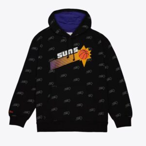 Mitchell & Ness Black Phoenix Suns Allover Print Fleece Pullover Hoodie Black 1551206