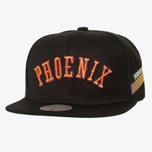 Mitchell & Ness Black Phoenix Suns Hardwood Classics Triple Play Snapback Hat Black 1589667