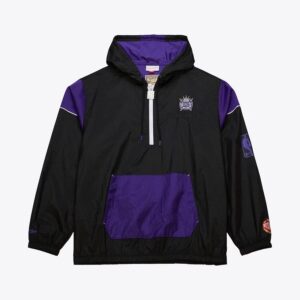 Mitchell & Ness Black Sacramento Kings Team OG 3.0 Anorak Quarter-Zip Jacket Black 1576950